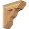 Ekena Millwork Funston Slat Rough Sawn Bracket w/ Offset Brace, Western Red Cedar, 8"W x 22"D x 22"H BKT0806X22X22FST06RWR - alternate 1
